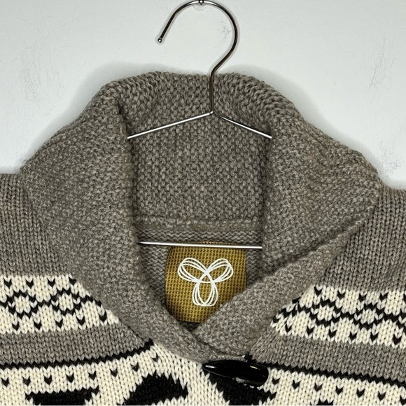 TNA Aritzia Cowichan 100% Lambs Wool Sweater Earth Tones Cozy Comfy - Picture 3 of 11